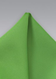 Solid Pocket Square in Kelly Green
