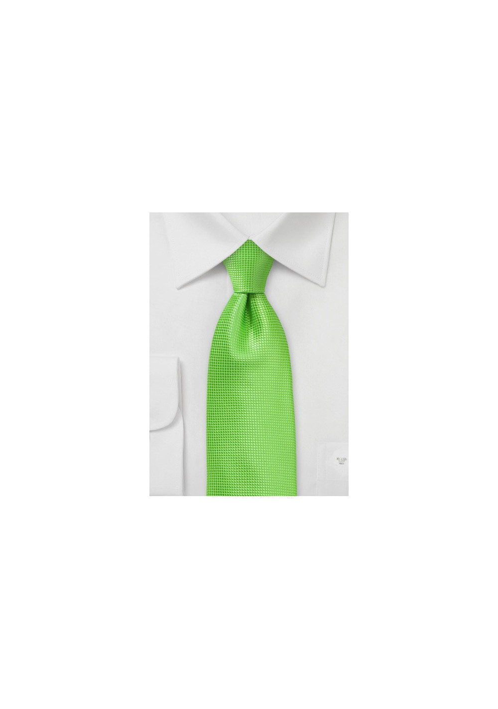 Bold Colored Tie in Tropical Green