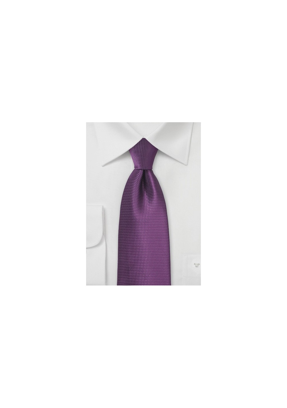Textured Necktie in Grape Purple