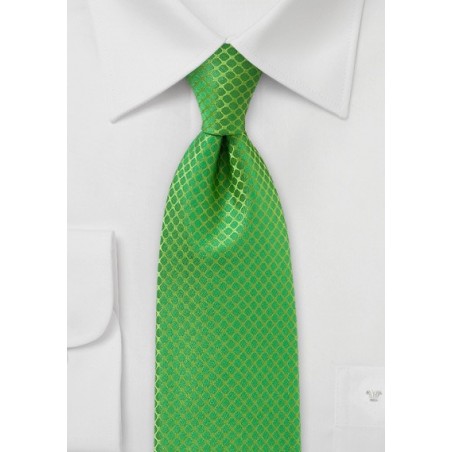 Bright Kelly Green Tie for Kids