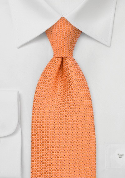 Apricot Orange Extra Long Tie