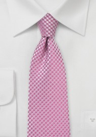 Bubblegum Pink Mens Necktie