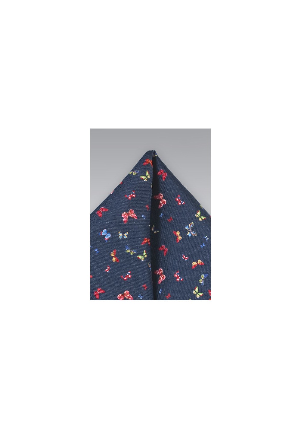 Fun Silk Pocket Square with Butterflies