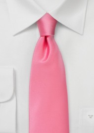 Neon Coral Pink Necktie