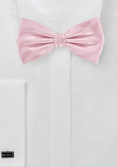 Mens Bow Tie in Cotton Candy Pink