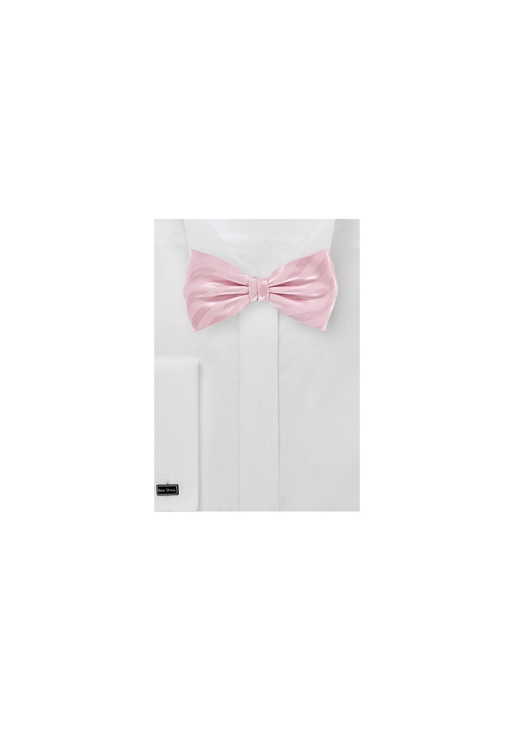 Mens Bow Tie in Cotton Candy Pink