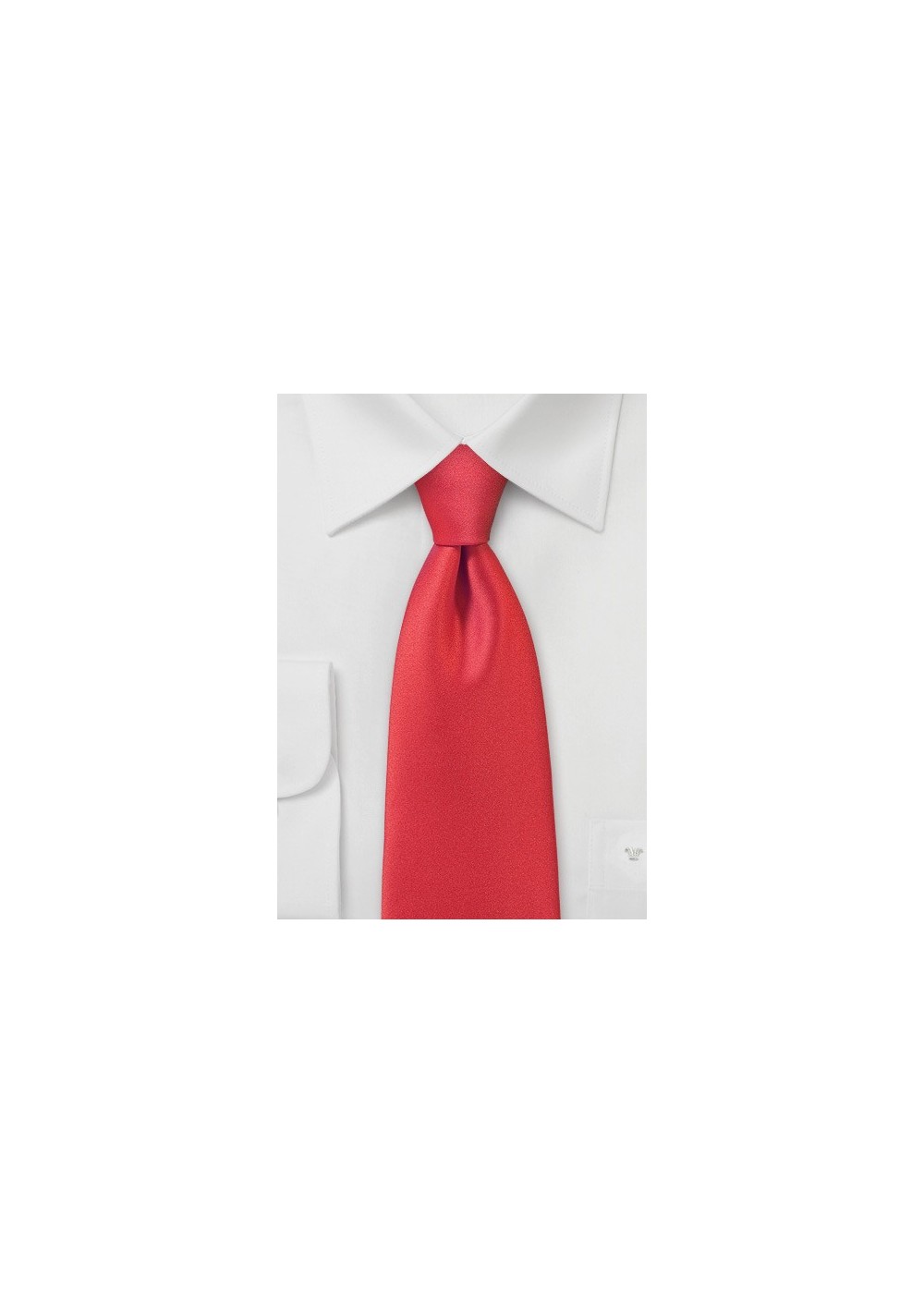 Poppy Red Mens Necktie