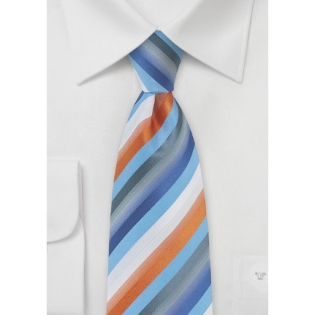 Colorful Striped Mens Tie