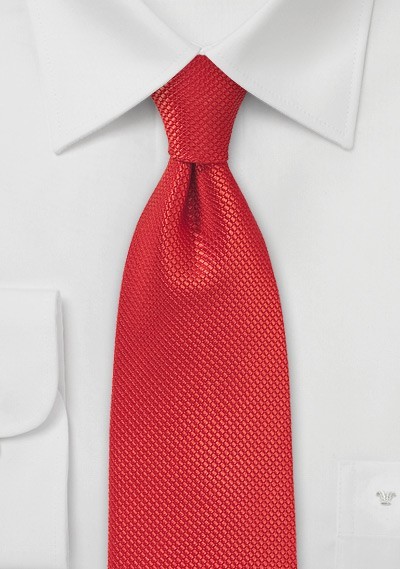 Persimmon Red Silk Tie for Kids