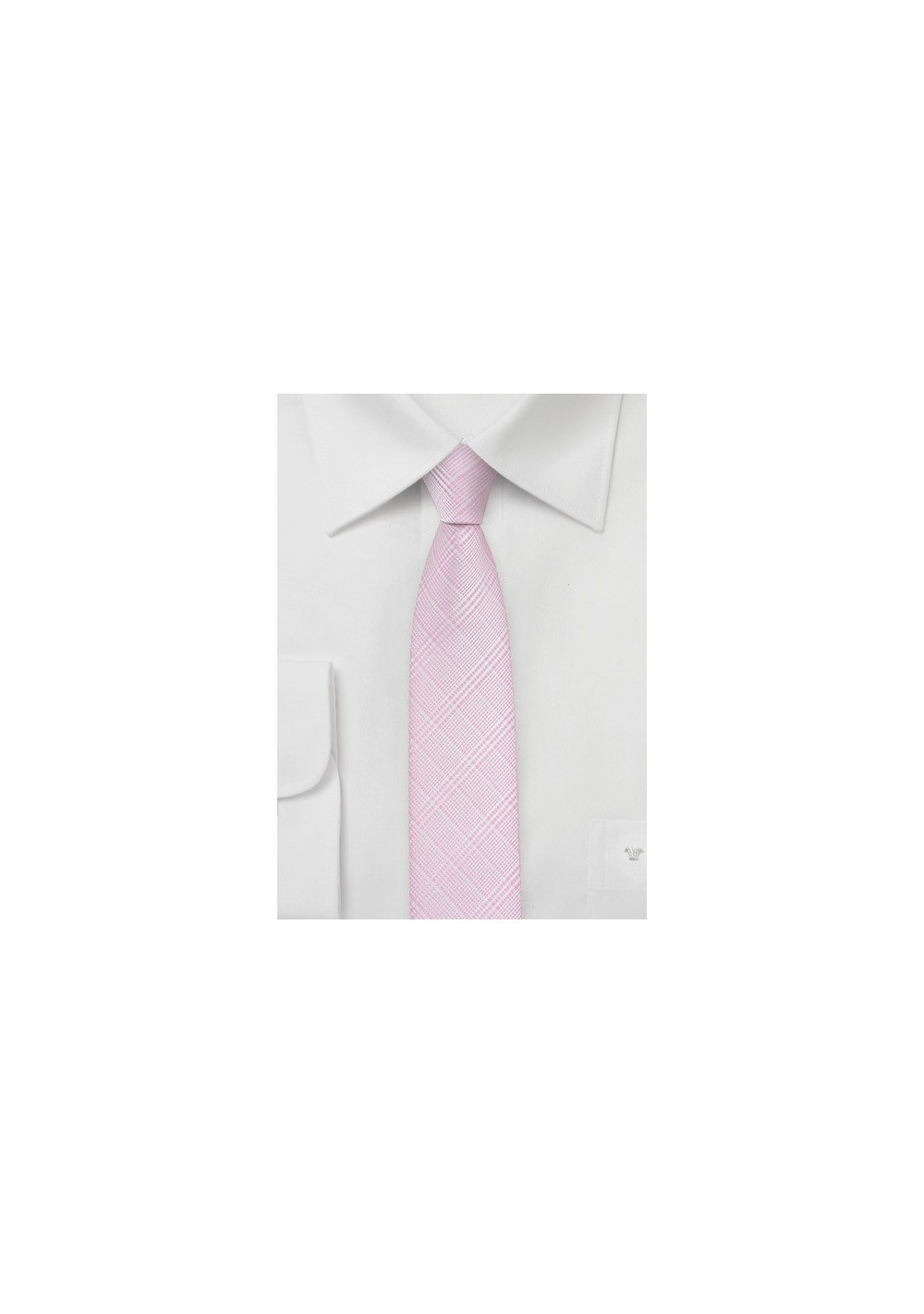 Skinny Necktie in Rose Pink