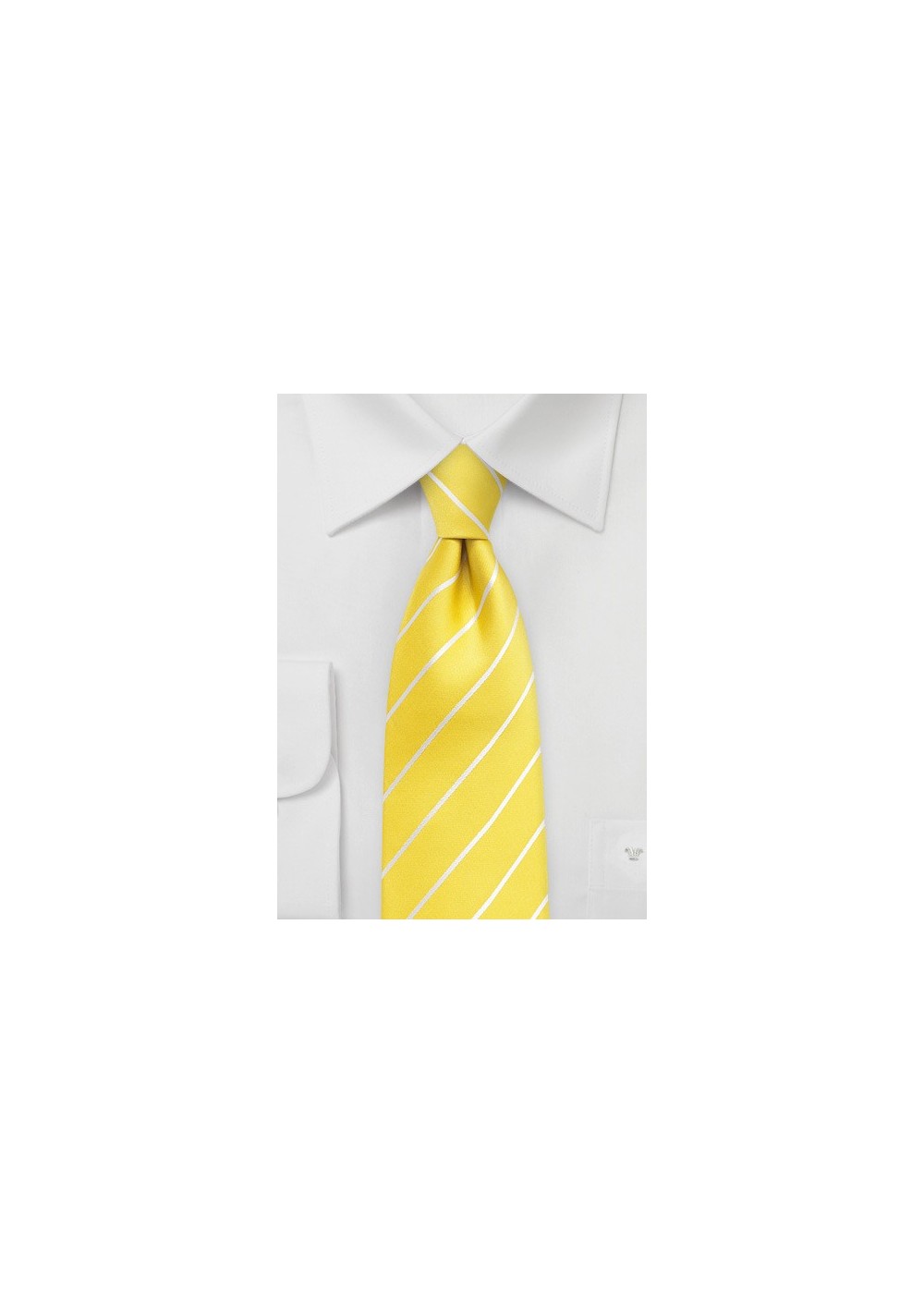 Lemon Yellow Silk Tie