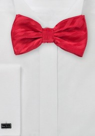 Red Striped Bow Tie for Kids
