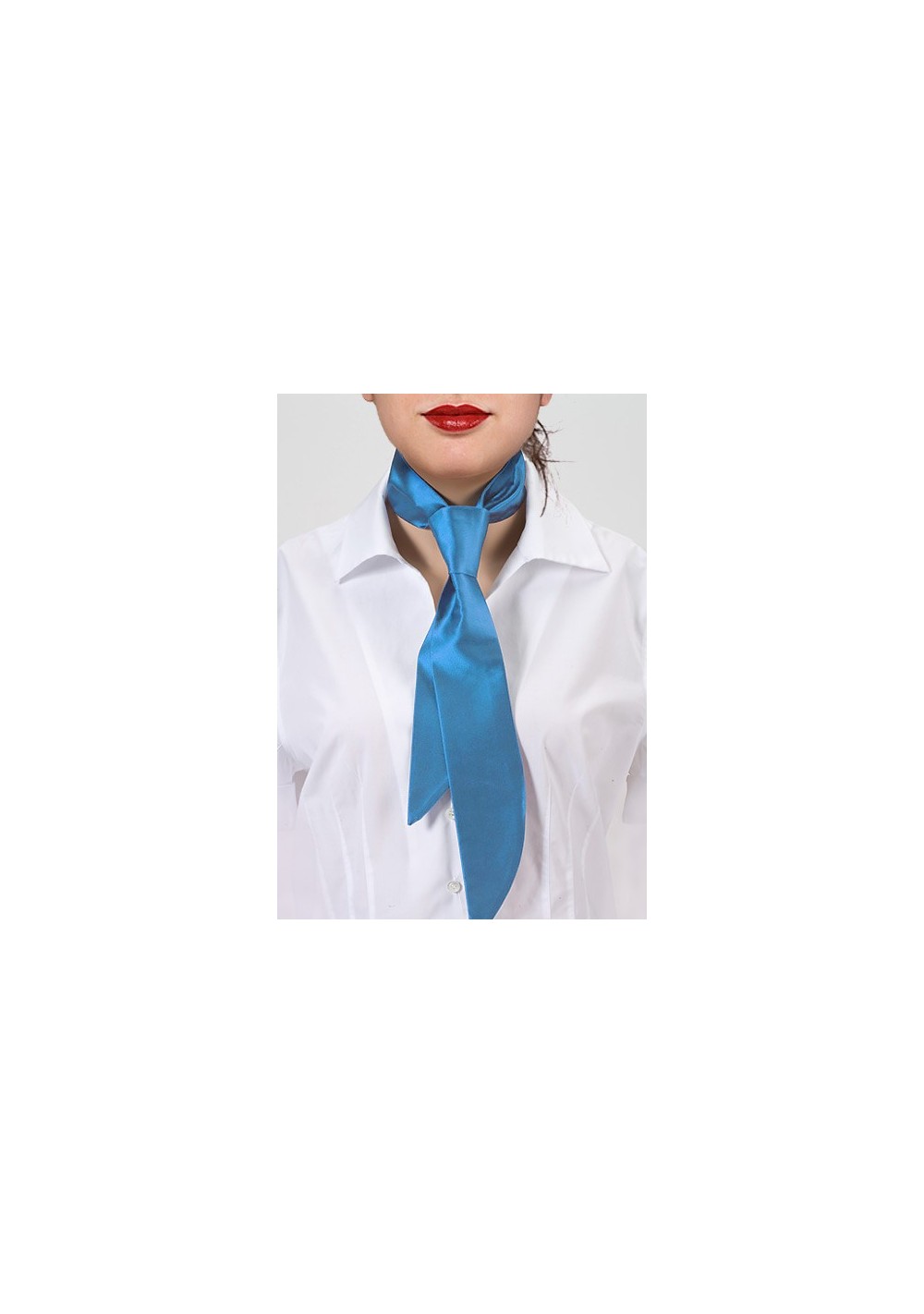 Women's Necktie in Ice Blue