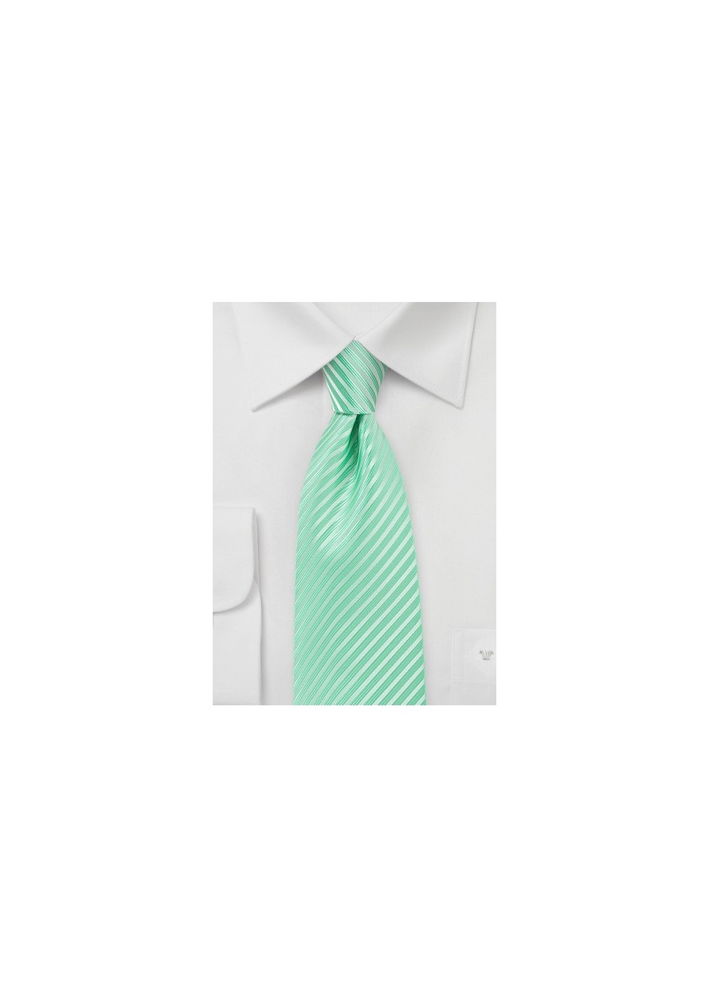 Opal Green Extra Long Tie