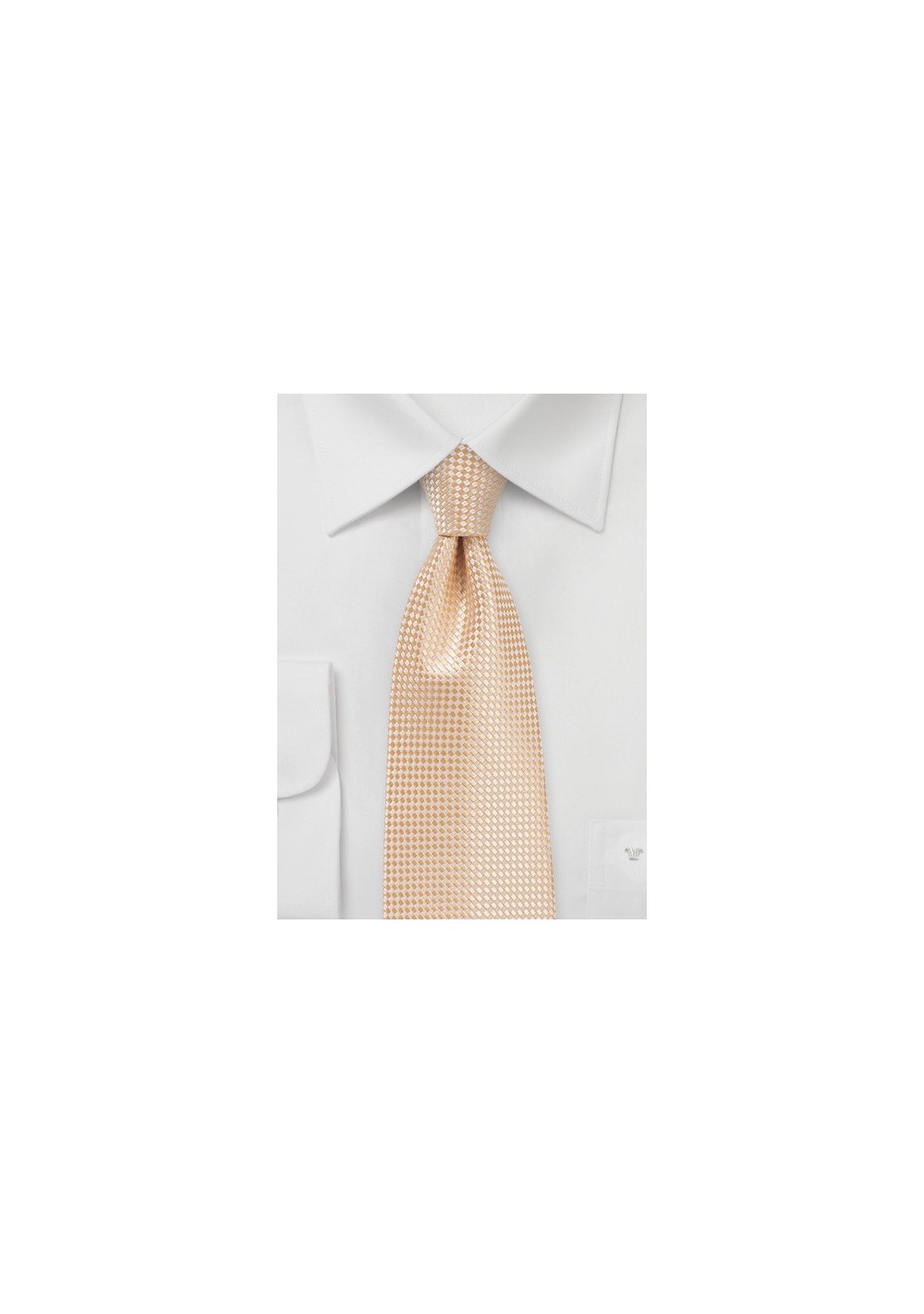 Extra Long Necktie in Peach Cobbler