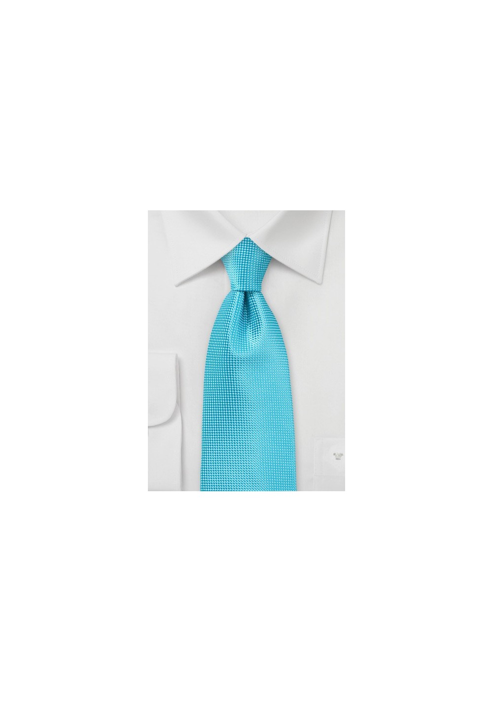 Bluebird Turquoise Necktie in XL Length