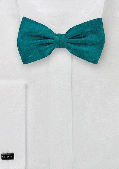 Dragonfly Blue Bow Tie with Stripes