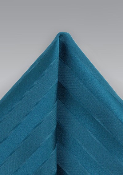 Teal Green Colored Pocket Square