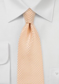 Extra Long Necktie in Soft Summer Peach