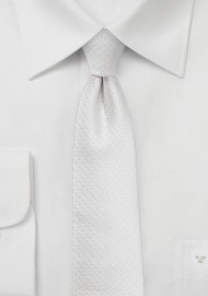 Pin Dot Tie in Formal Ivory