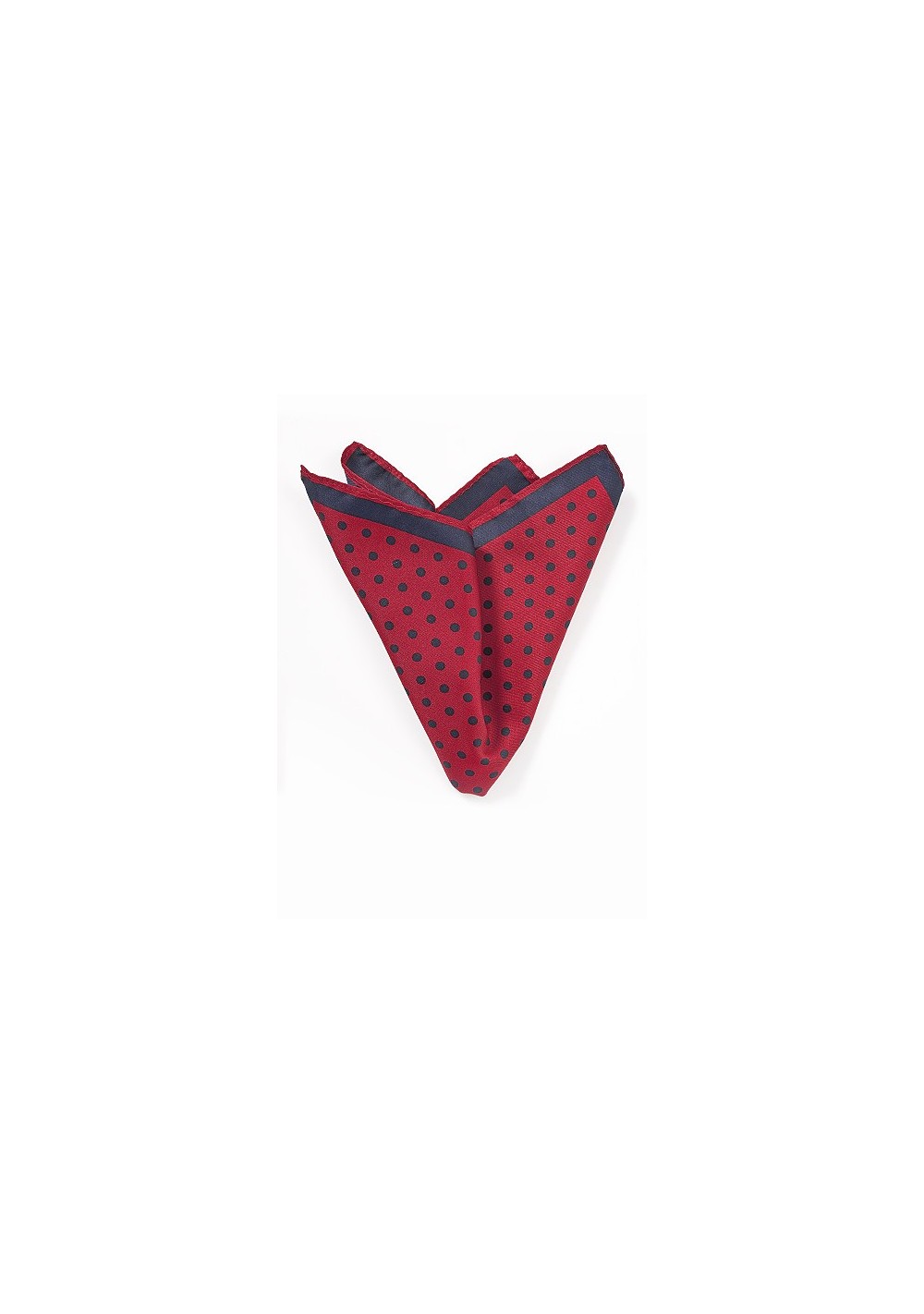 Red and Navy Pocket Square