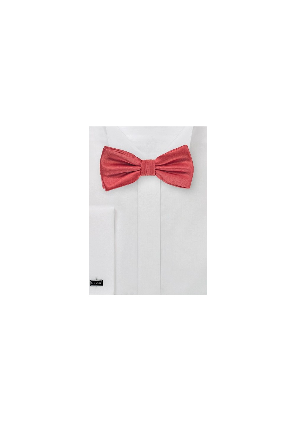 Coral Red Bow Tie