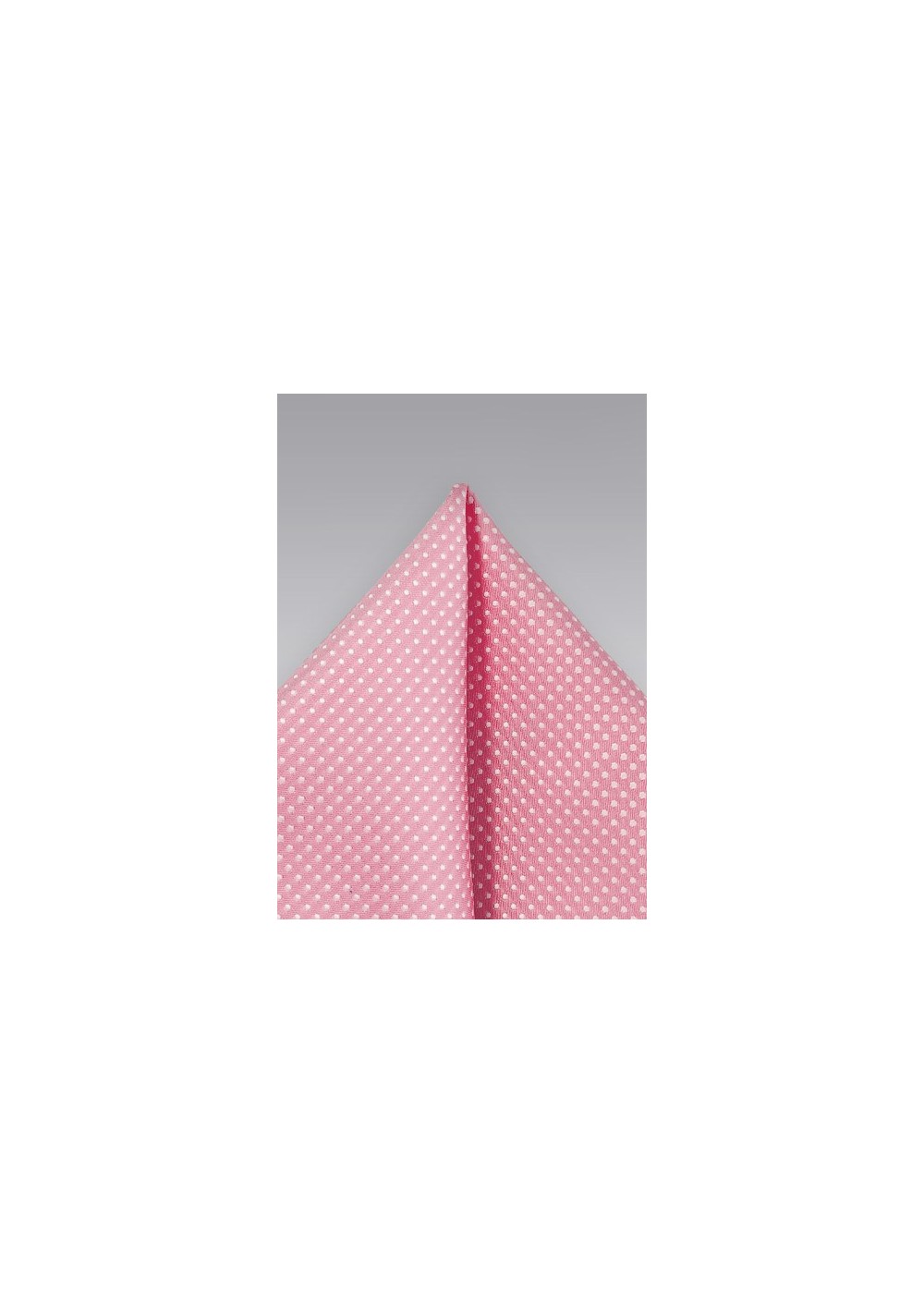 Pin Dotted Pocket Square in Tulip Pink