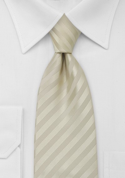 Extra Long Tie in Vanilla-Yellow