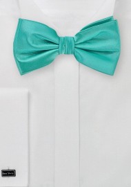 Solid Mermaid Green Bow Tie