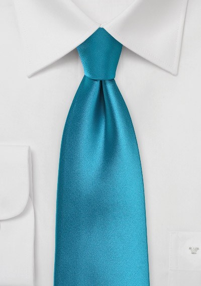 Peacock Colored Extra Long Tie