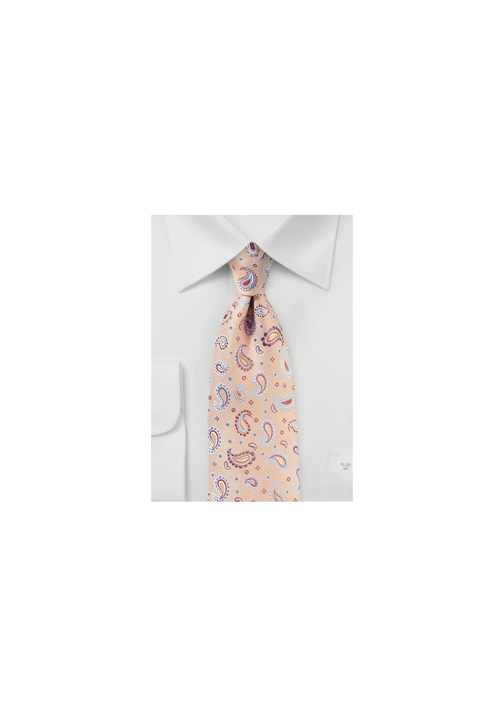 Paisley Tie in Coral Sands Color