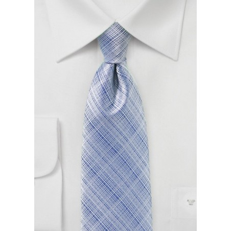Textured Mens Tie in Kentucky Blue