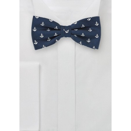 Nautical Bow Tie in Navy