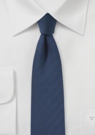 Slate Blue Herringbone Tie