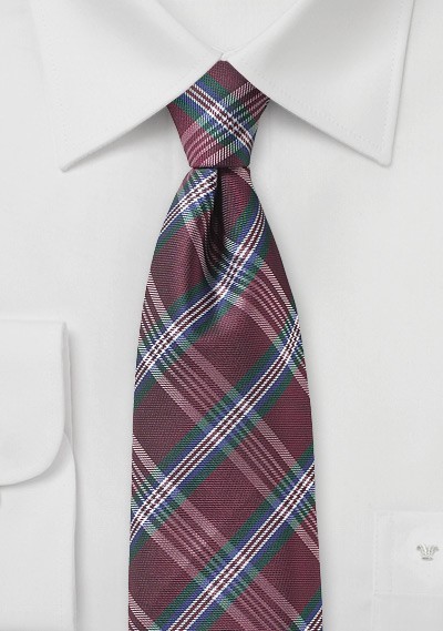 Classic Mens Tartan Plaid Tie