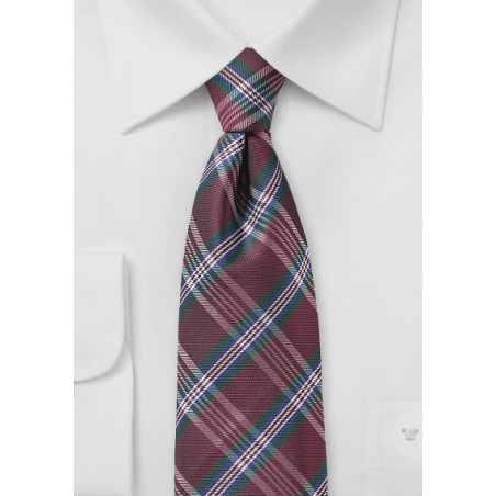 Classic Mens Tartan Plaid Tie