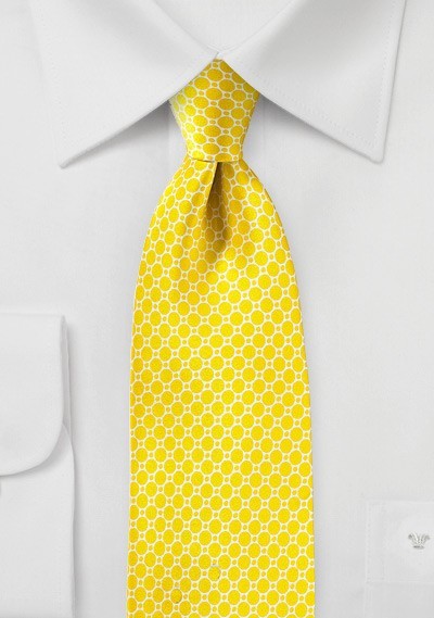 Sunbeam Yellow Silk Tie