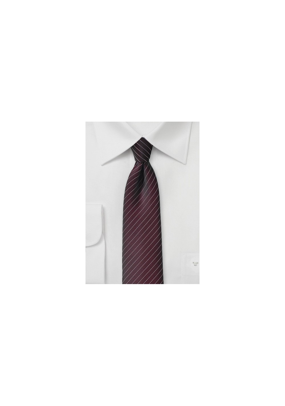 Fig Colored Pin Stripe Necktie