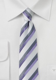 Summer Silk and Linen Striped Tie