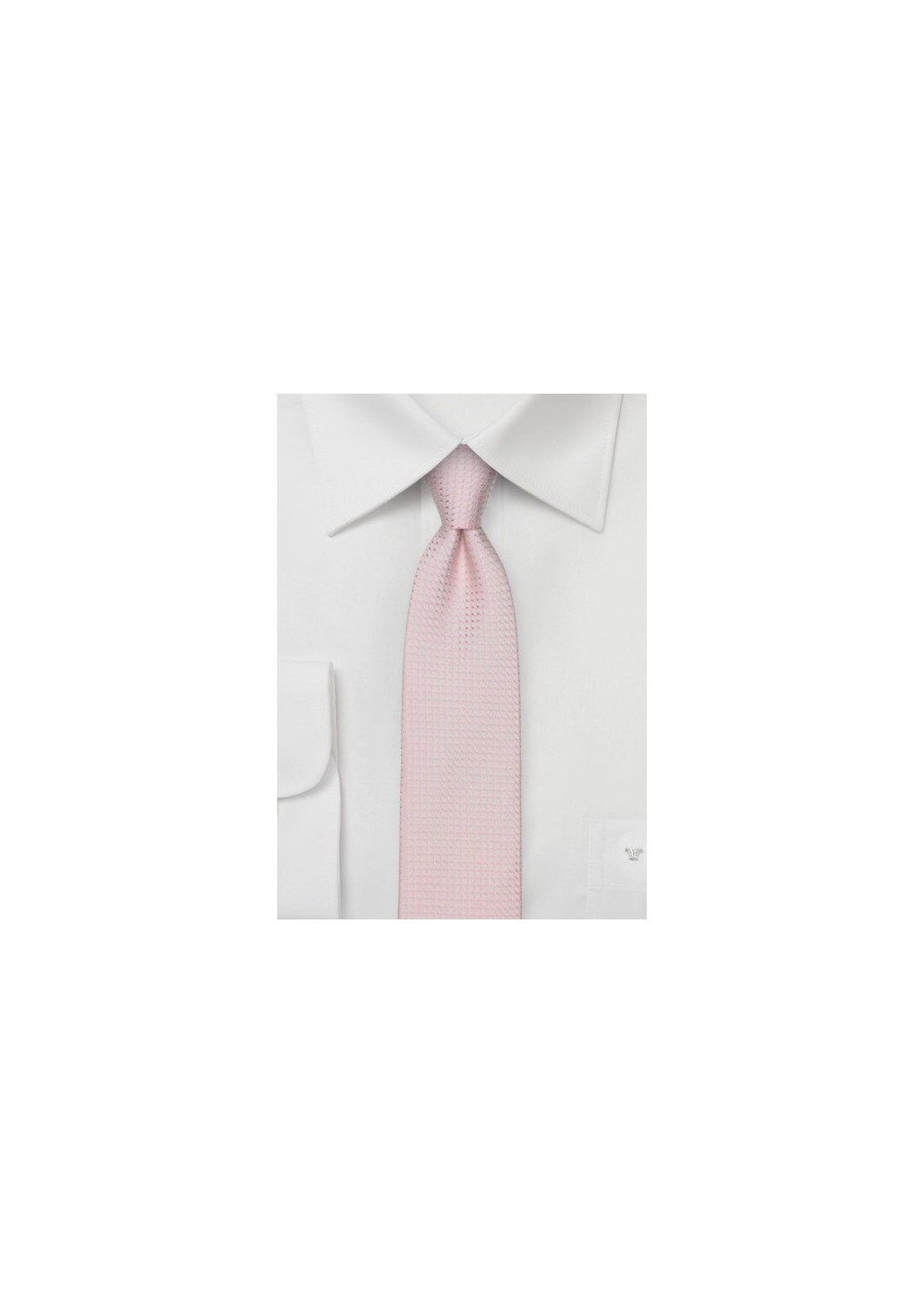 Skinny Pink Textured Summer Tie