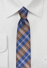 Tartan Plaids in Navy and Brown