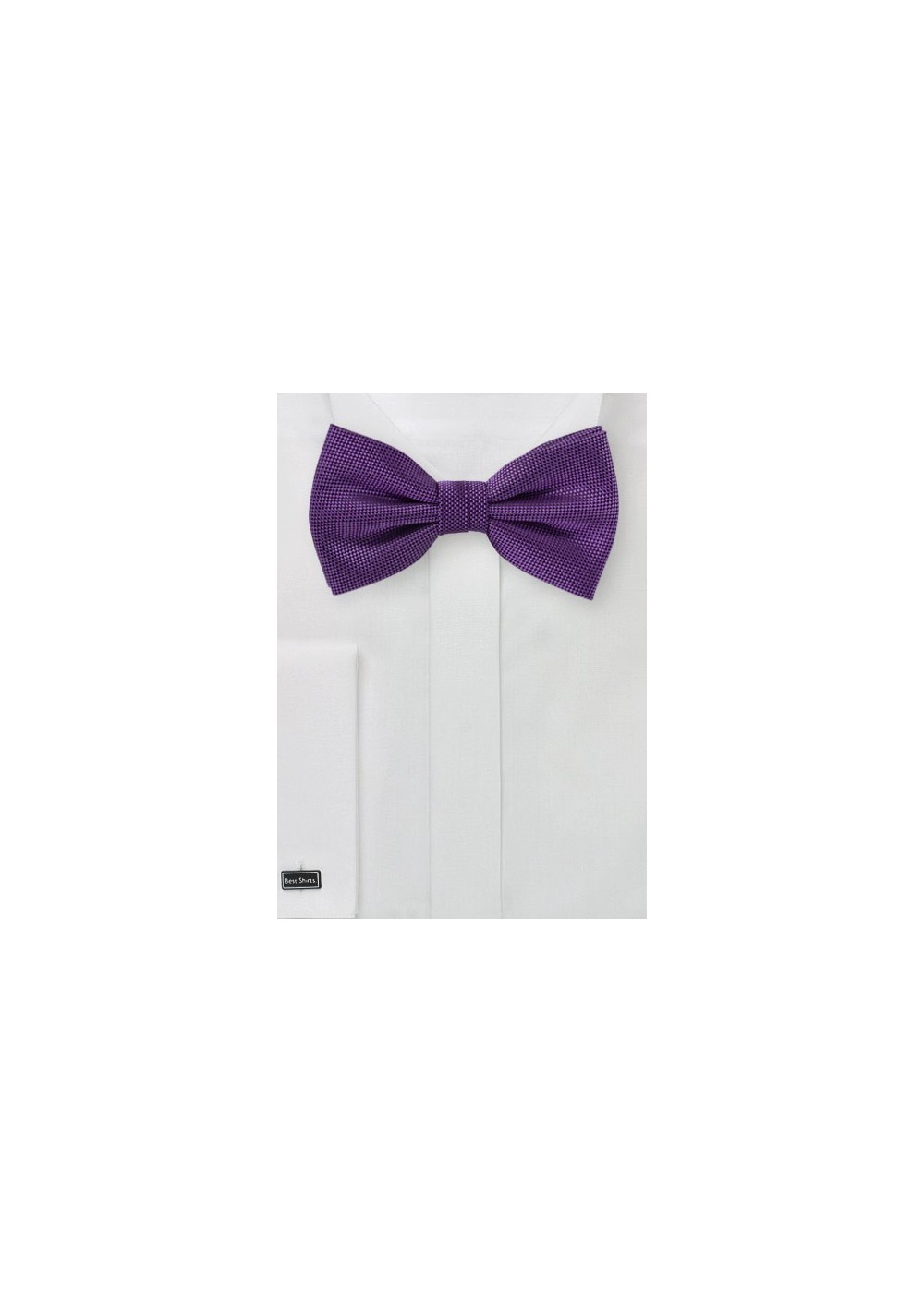Microcheck Bow Tie in Violet