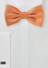 Textured Bow in Tangerine