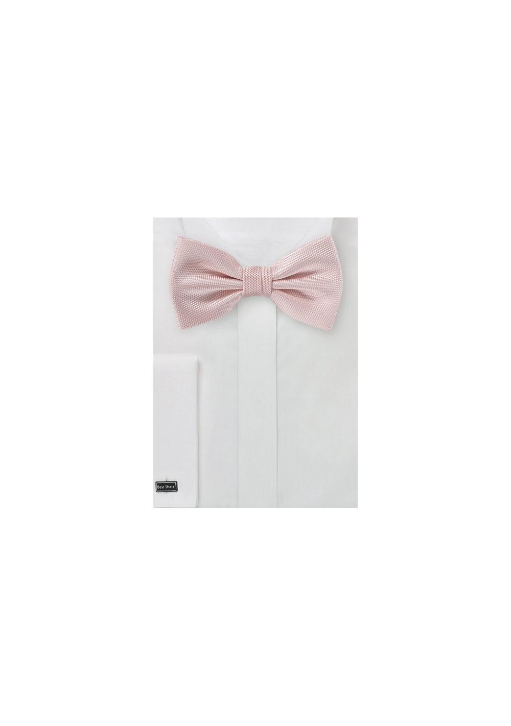 Textured Bow Tie in Peach Blush