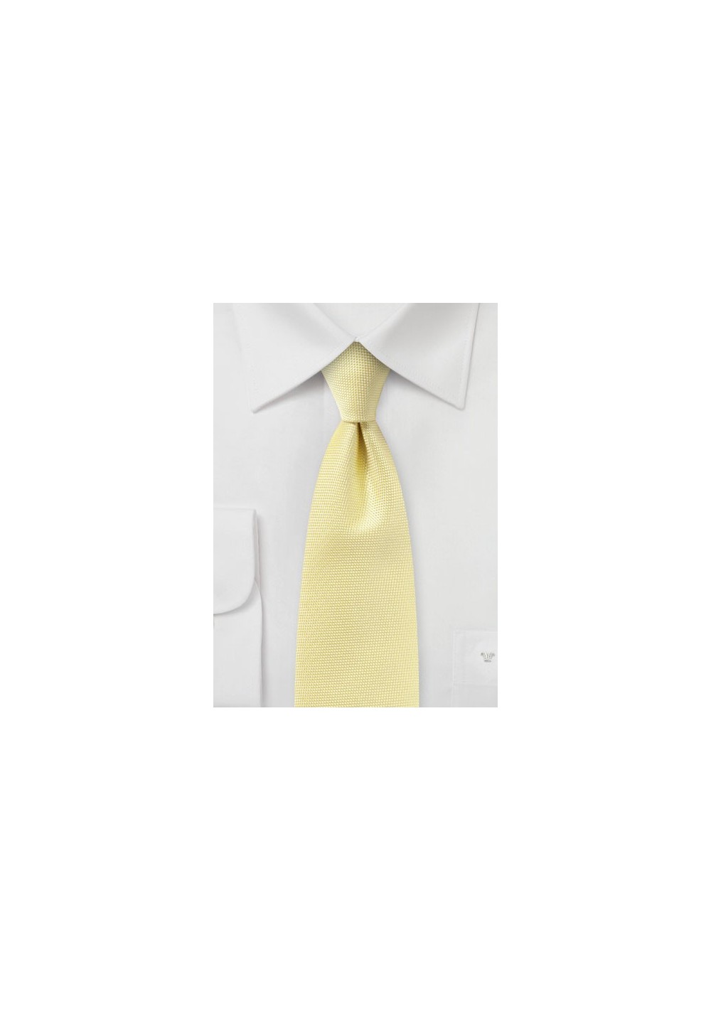 Pastel Yellow Textured Tie