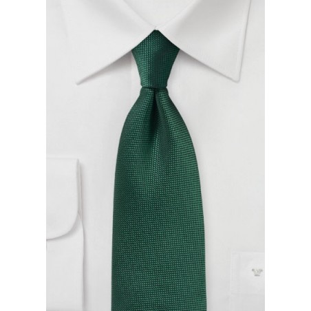 Microtexture Tie in Hunter Green