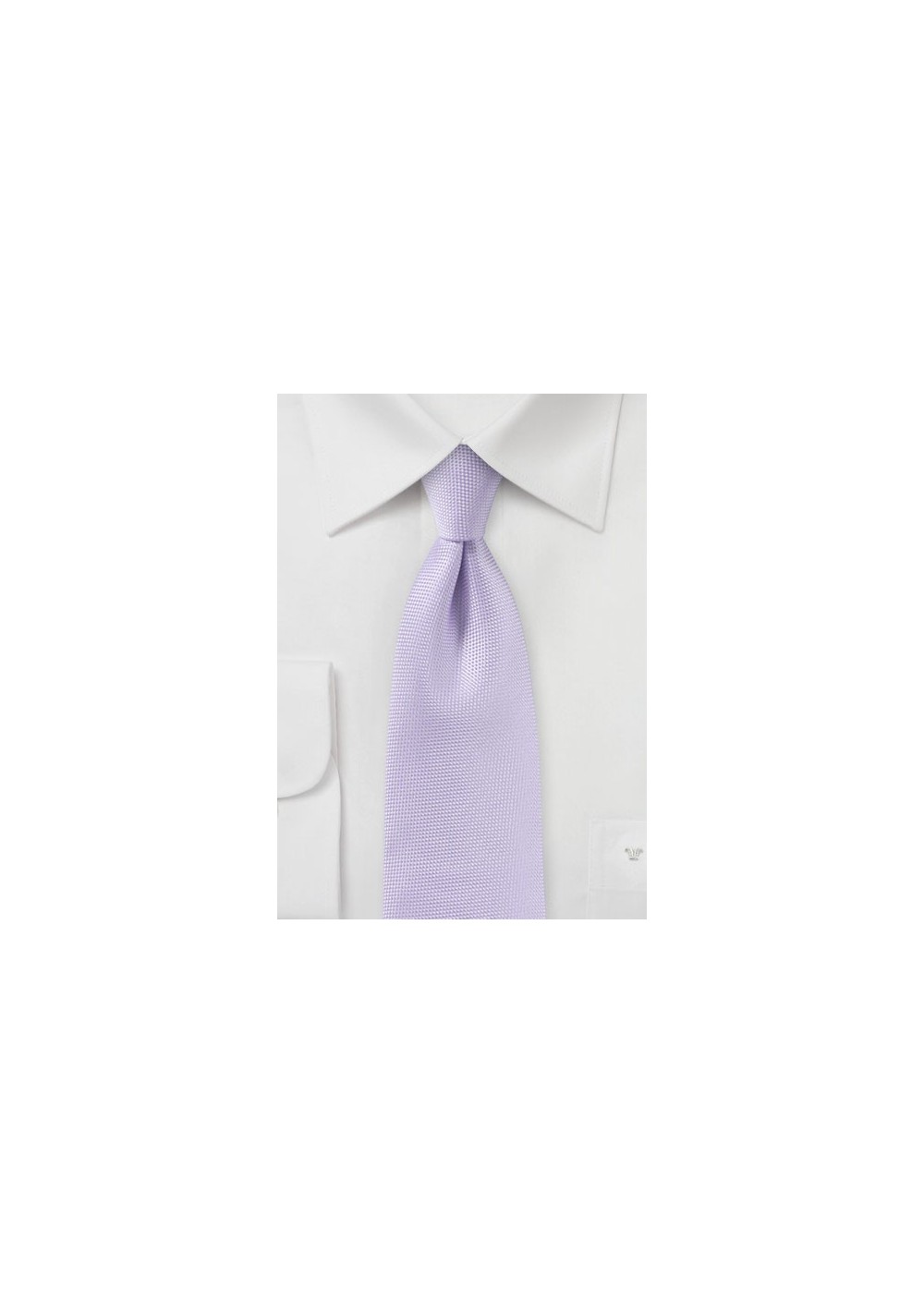 Microtexture Tie in Light Lavender
