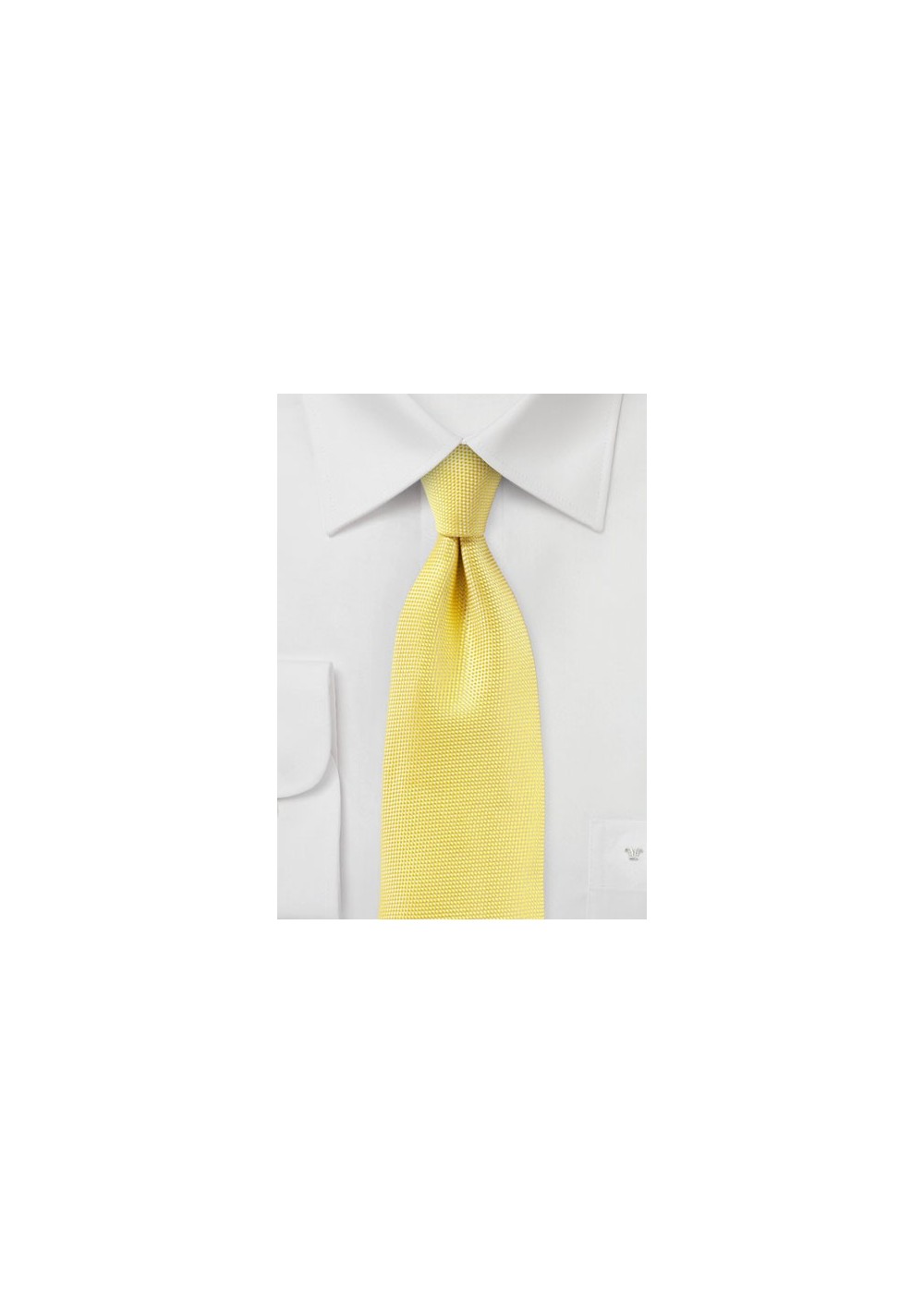 Sun Yellow Matte Woven Tie
