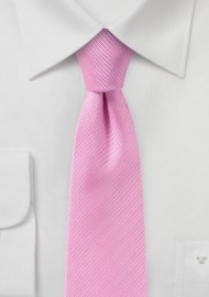 Bright Pink Slim Cut Tie