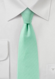 Bright Mint Texture Skinny Tie
